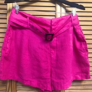 NWOT Christian Siriano linen shorts